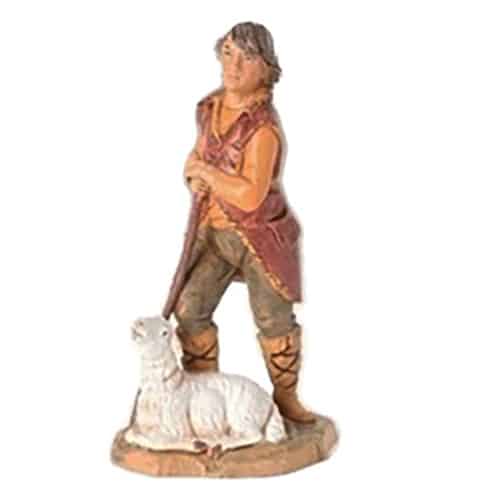 Shepherd Paul with Sheep Fontanini Nativity Collection