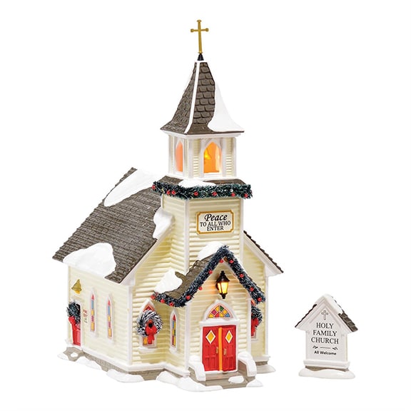 Holy Family Church Dept 56 Snow Village