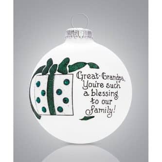 Great-Grandpa Package Ornament