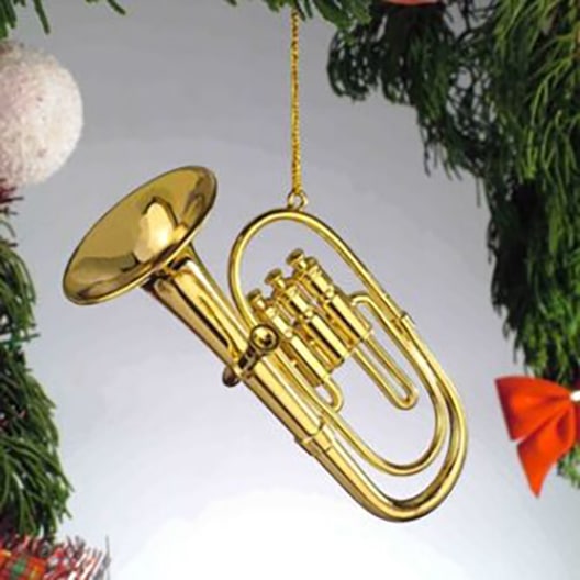 Gold Tuba Ornament