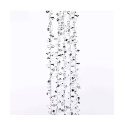 Iridescent and Silver Beaded Garland