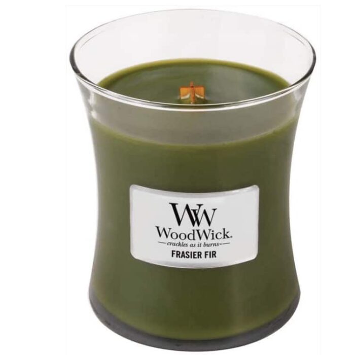 Woodwick Medium Candle Frasier Fir Scented 10 Oz