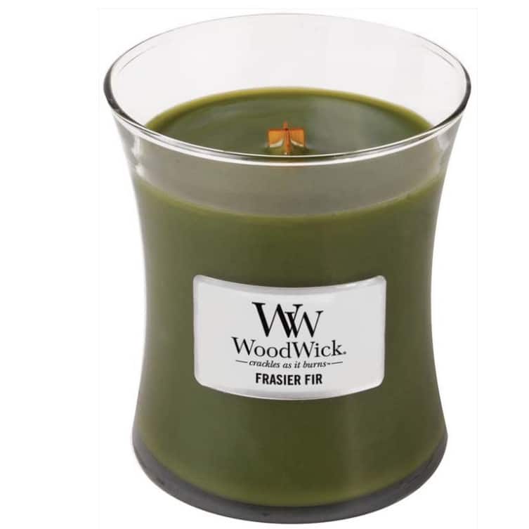 Woodwick Medium Candle Frasier Fir Scented 10 Oz