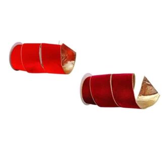 Deluxe Velvet Gold Backed Ribbon