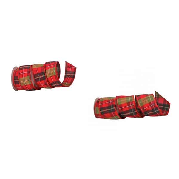 Dupion Tartan Plaid Ribbon