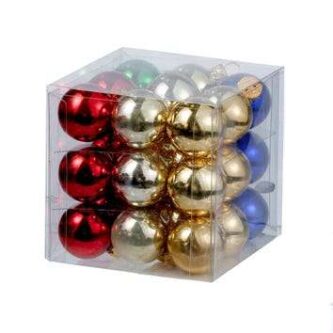 Miniature Multi colored Ball Shiny Ornaments