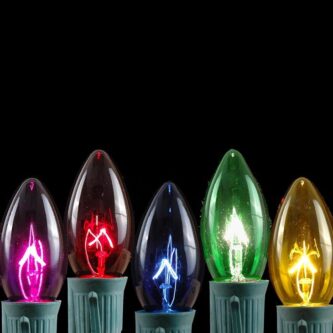 Traditional C9 Transparent Replacement Bulbs