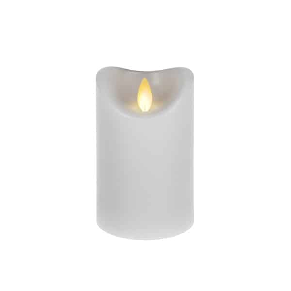 Luxurylite White Wax Led Pillar Candle Three Sizes
