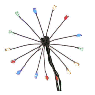 Cluster Burst Multicolored Superbright LED Light Set