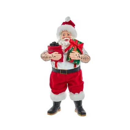 Naughty or Nice Tattoo Santa