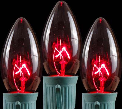 Traditional C9 Transparent Replacement Bulbs