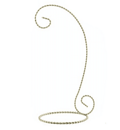 12 Inch Twisted Gold Ornament Stand