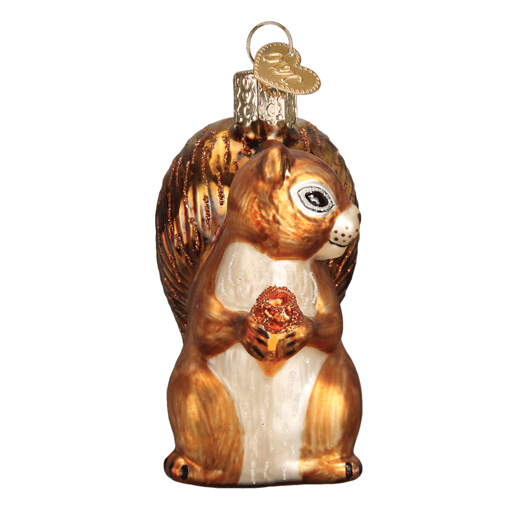 Old World Christmas Squirrel Blown Glass Ornament
