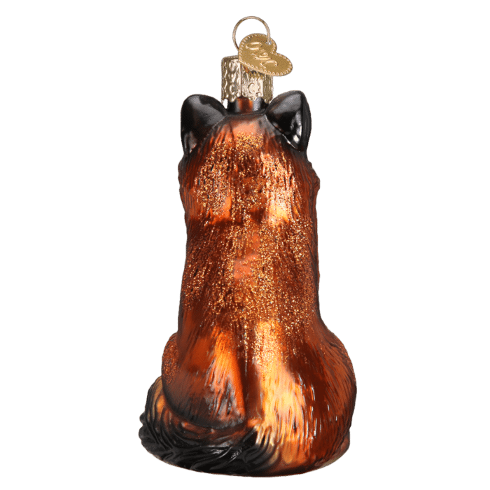 Old World Christmas Fox Blown Glass Ornament