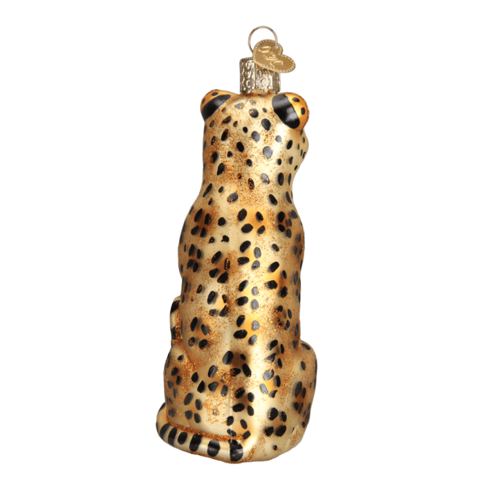 Old World Christmas Leopard Blown Glass Ornament