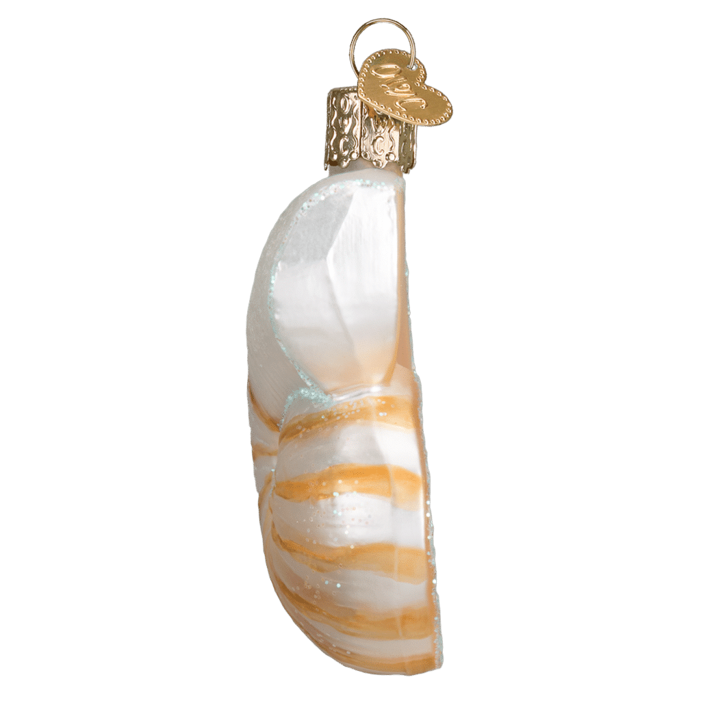 Old World Christmas Nautilus Shell Blown Glass Ornament