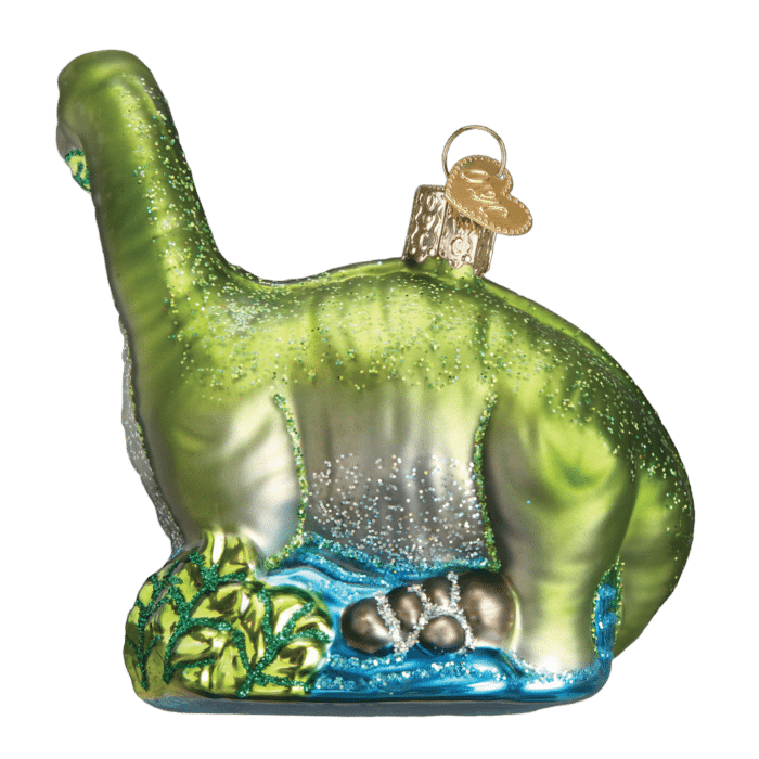 Old World Christmas Blown Glass Brontosaurus Ornament