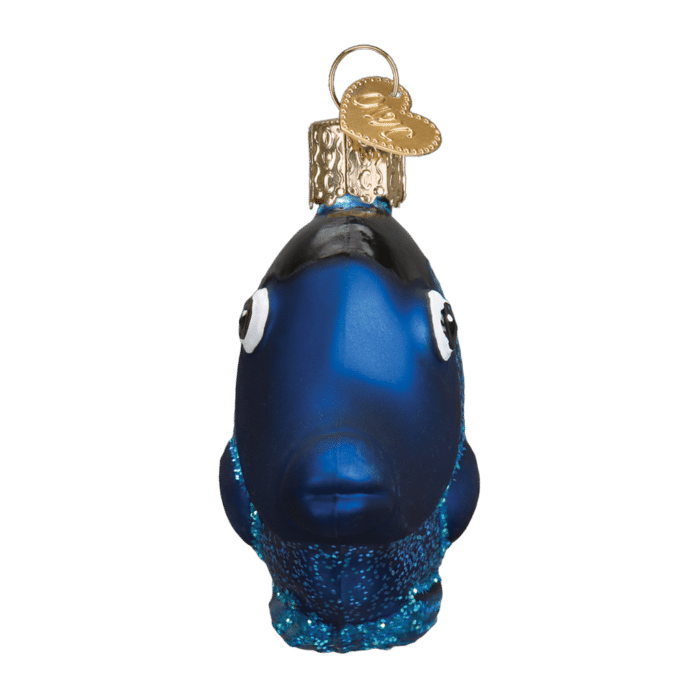 Old World Christmas Blown Glass Pacific Blue Tang Ornament