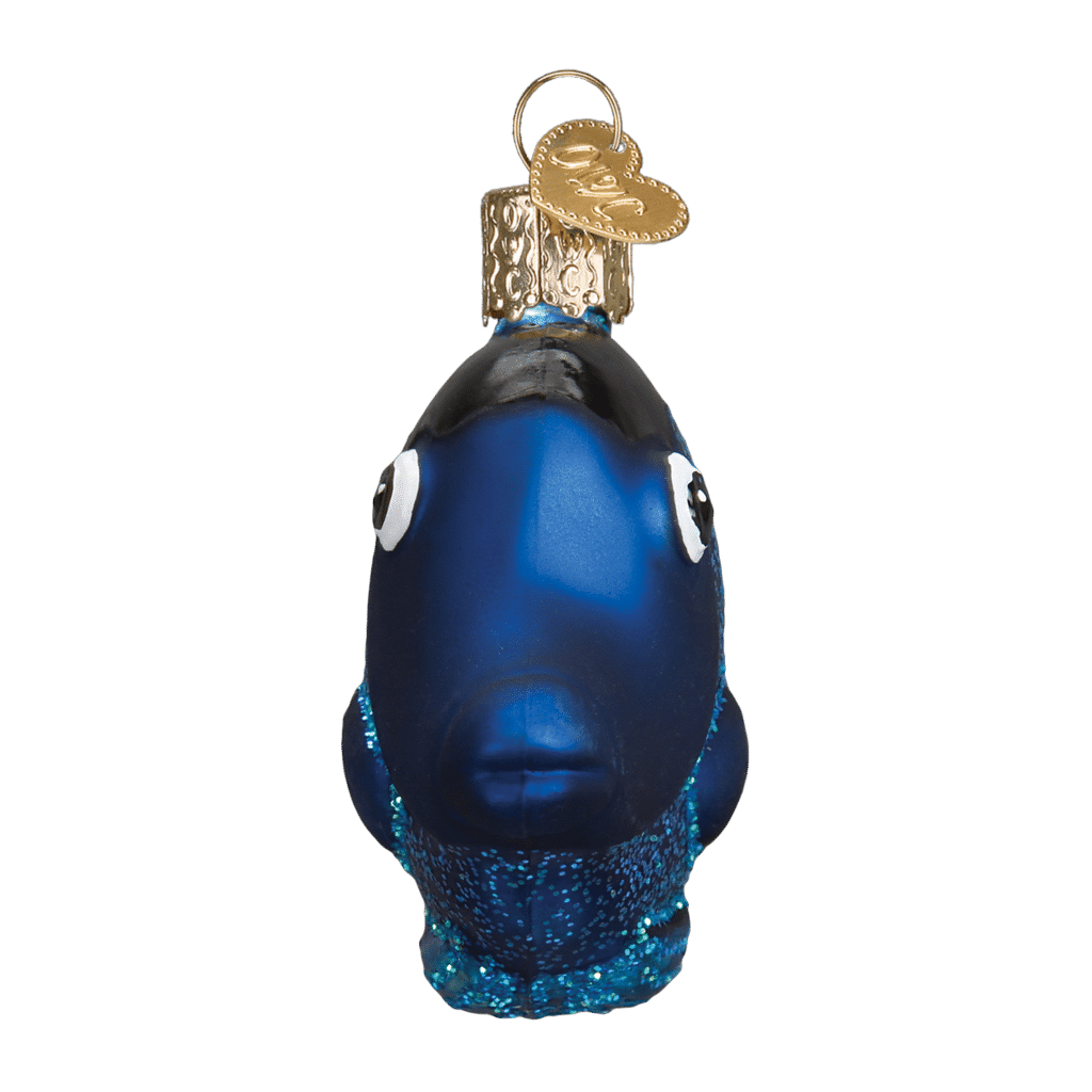 Old World Christmas Blown Glass Pacific Blue Tang Ornament