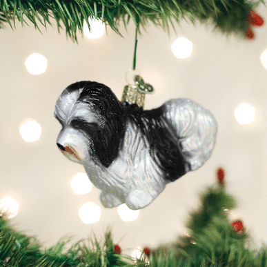 Old World Christmas Blown Glass Havanese Ornament