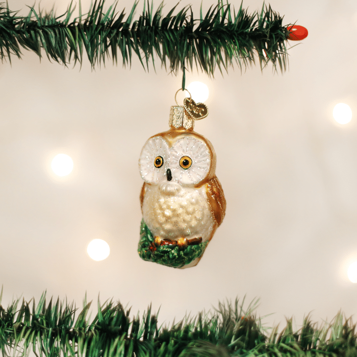 Old World Christmas Blown Glass Christmas Owl Ornament