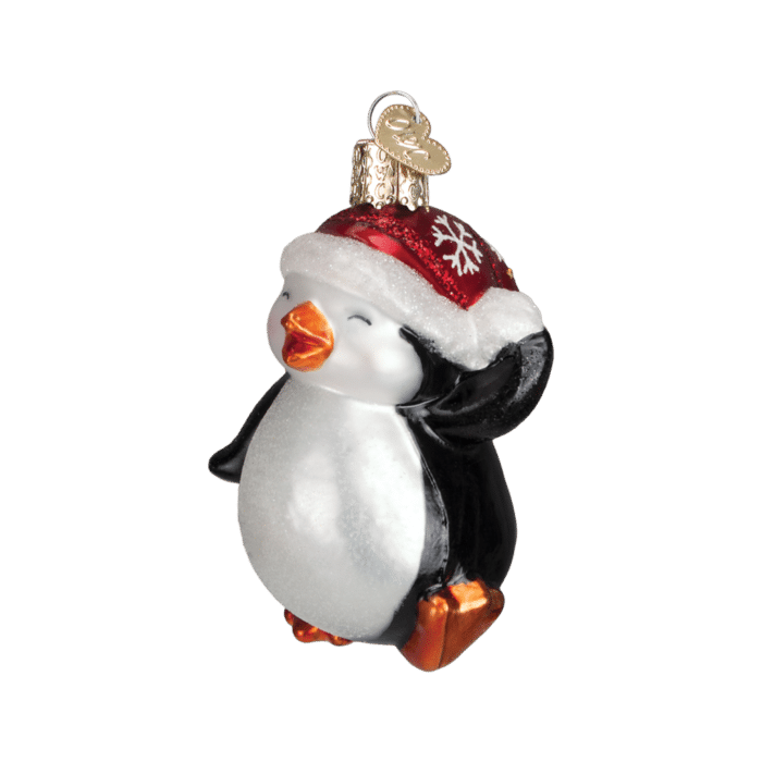 Old World Christmas Blown Glass Dancing Penguin Ornament