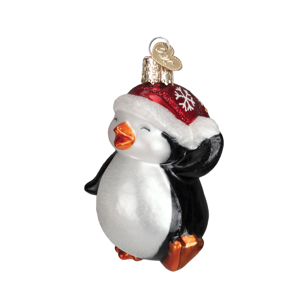 Old World Christmas Blown Glass Dancing Penguin Ornament