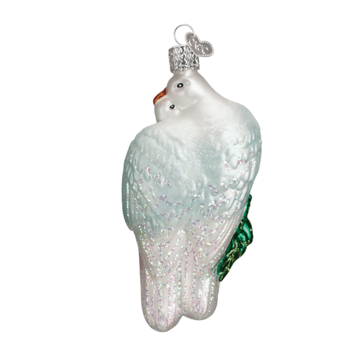 Old World Christmas Blown Glass Love Birds Ornament
