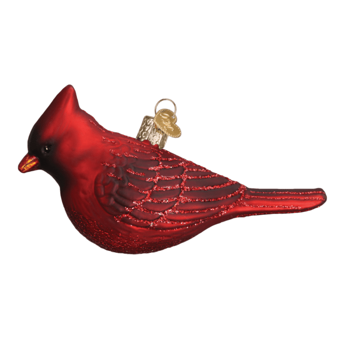 Old World Christmas Blown Glass Northern Cardinal Ornament