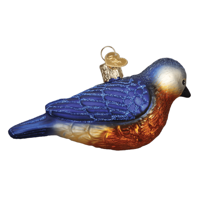 Old World Christmas Blown Glass Western Bluebird Ornament