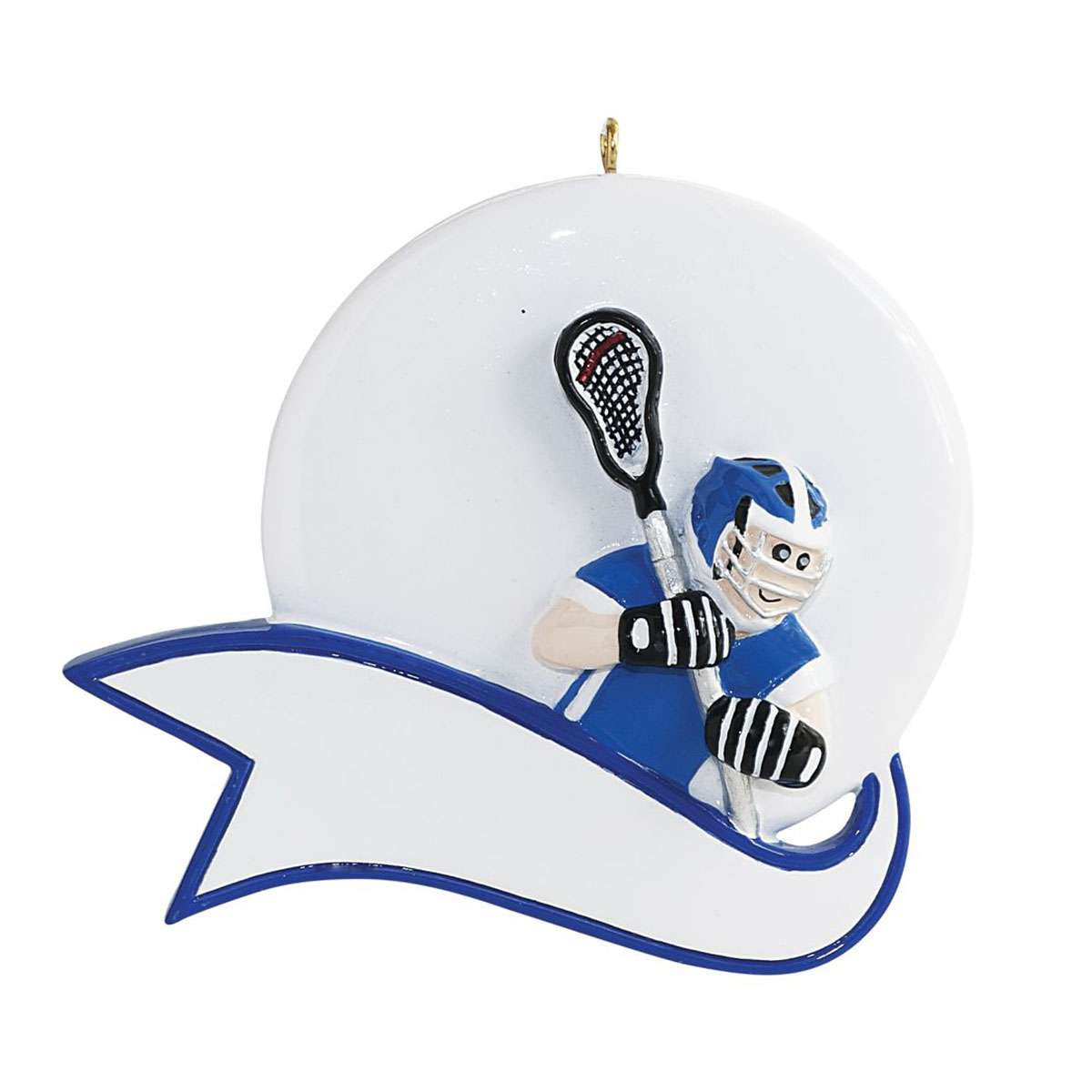 Lacrosse in Action Personalized Ornament