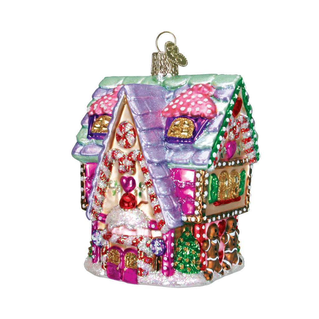 Old World Christmas Blown Glass Cupcake Cottage Ornament