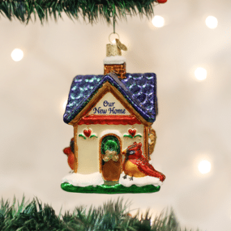 Old World Christmas Blown Glass Our New Home Ornament