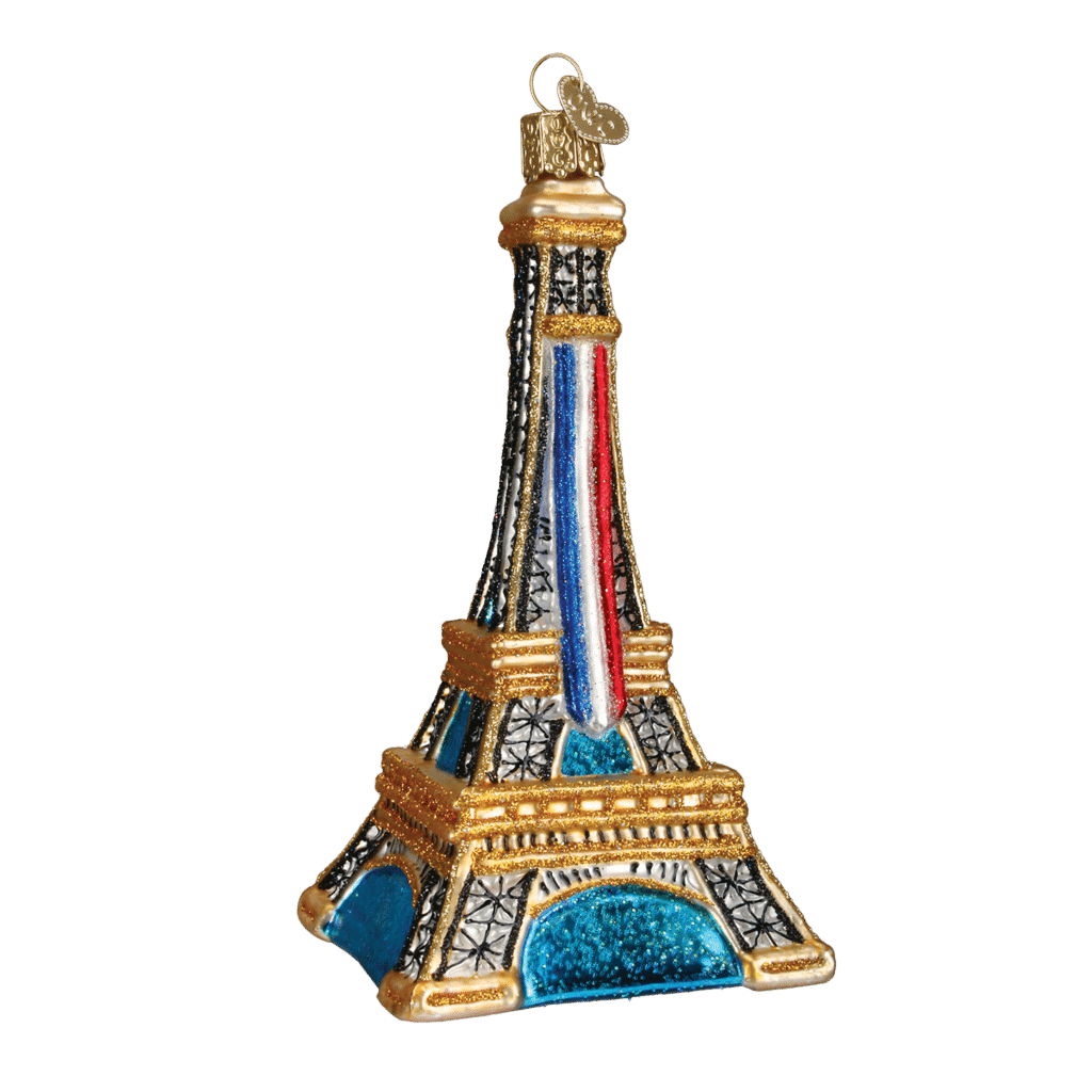 Old World Christmas Blown Glass Eiffel Tower Ornament