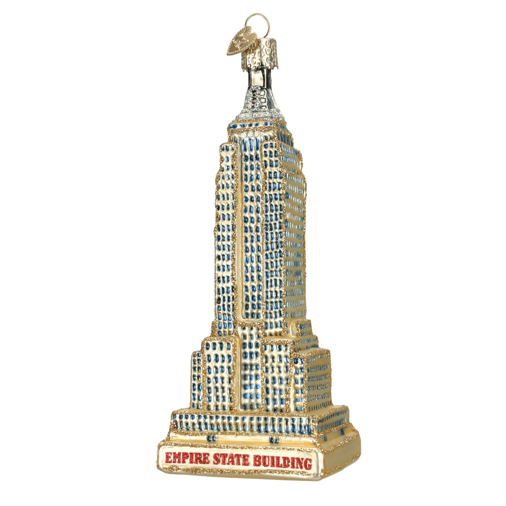 Old World Christmas Blown Glass Empire State Building Ornament