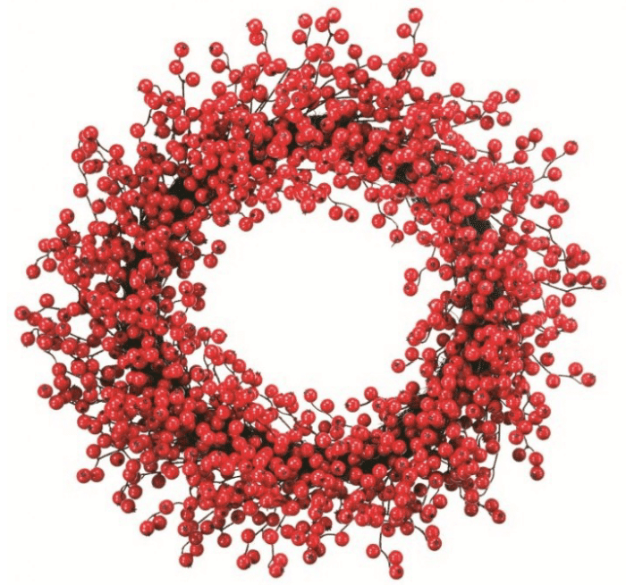 Waterproof Deluxe Berry Wreath Two Sizes