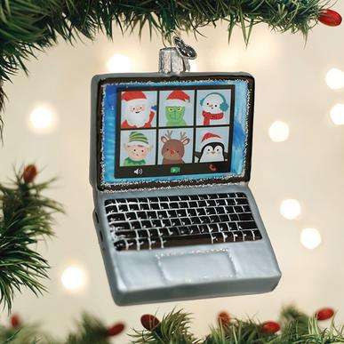 Old World Christmas Blown Glass Virtual Friends Ornament