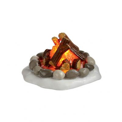 Dept 56 Cross Product Lit Fire Pit Retired