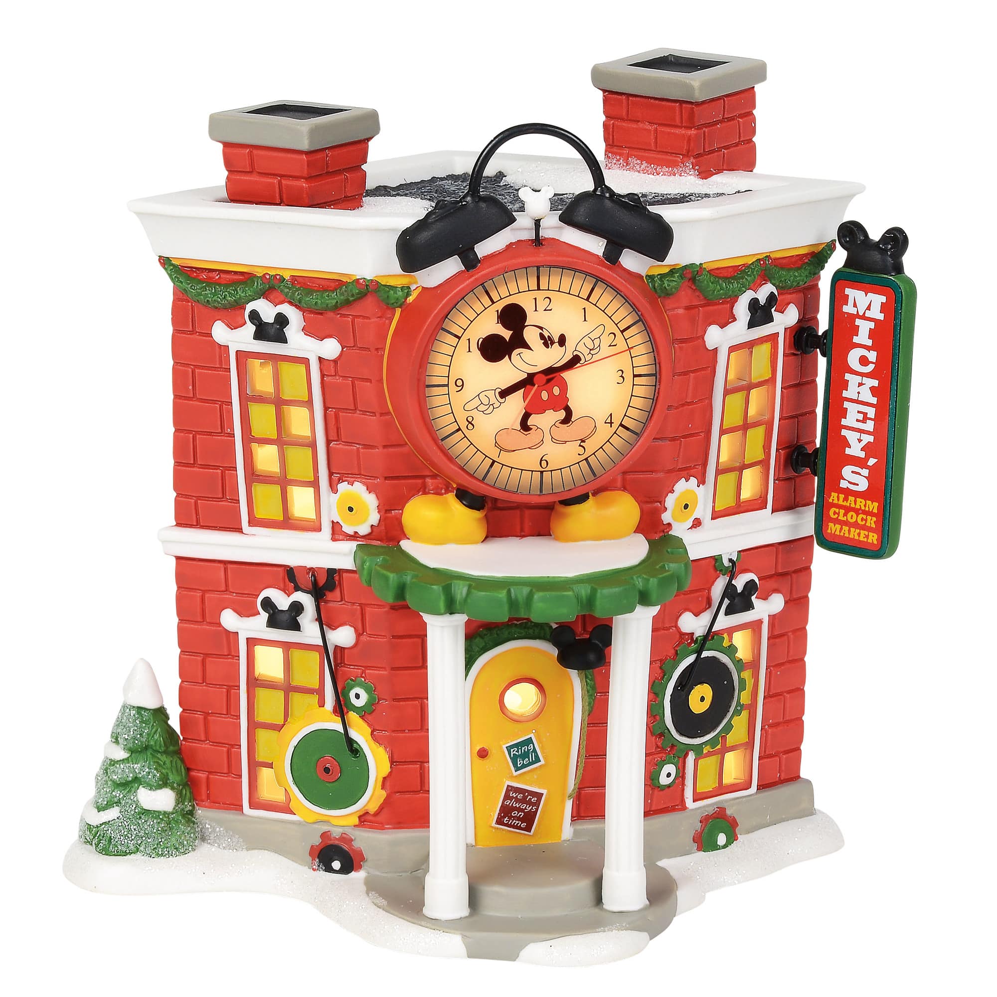 Dept 56 Disney Village Mickeys Alarm Clock Shop