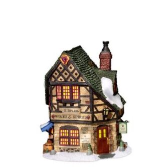 Dept. 56 Dickens Village E. Tipler, Agent For Wines & Spirits
