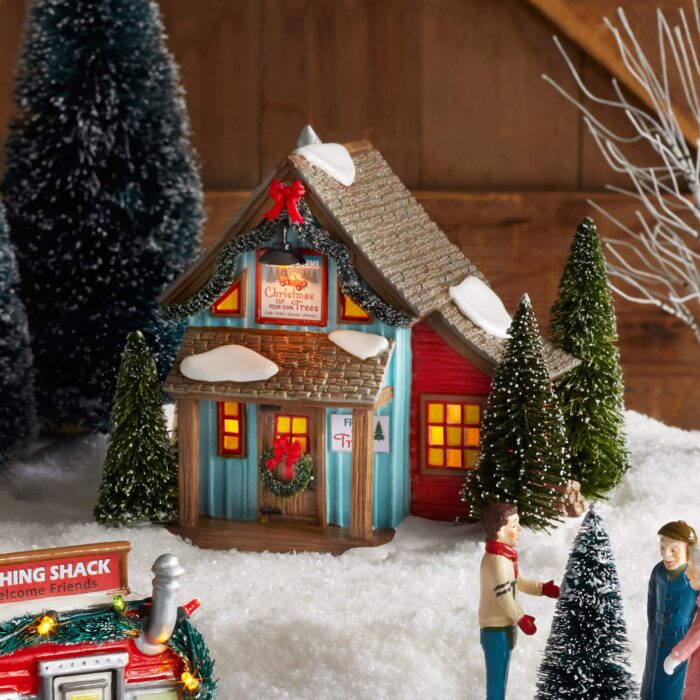 Dept 56 Snow Village the Village Farms Tree Lot