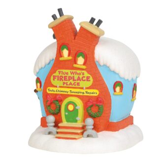 Dept. 56 Grinch Village Flue Who's Fireplace Place