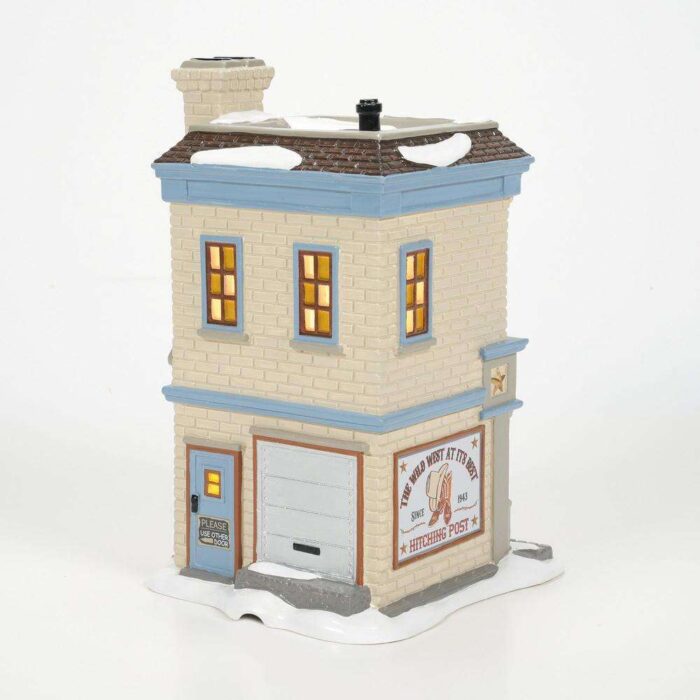 Dept 56 Snow Village Hitching Post Retired