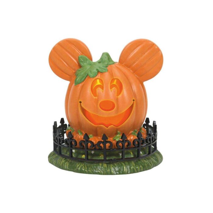 Dept 56 Disney Halloween Village Mickeys Town Center Pumpkin