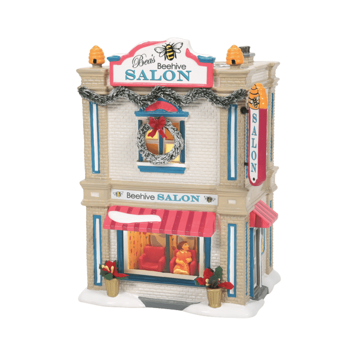 Dept 56 Snow Village Beas Beehive Salon