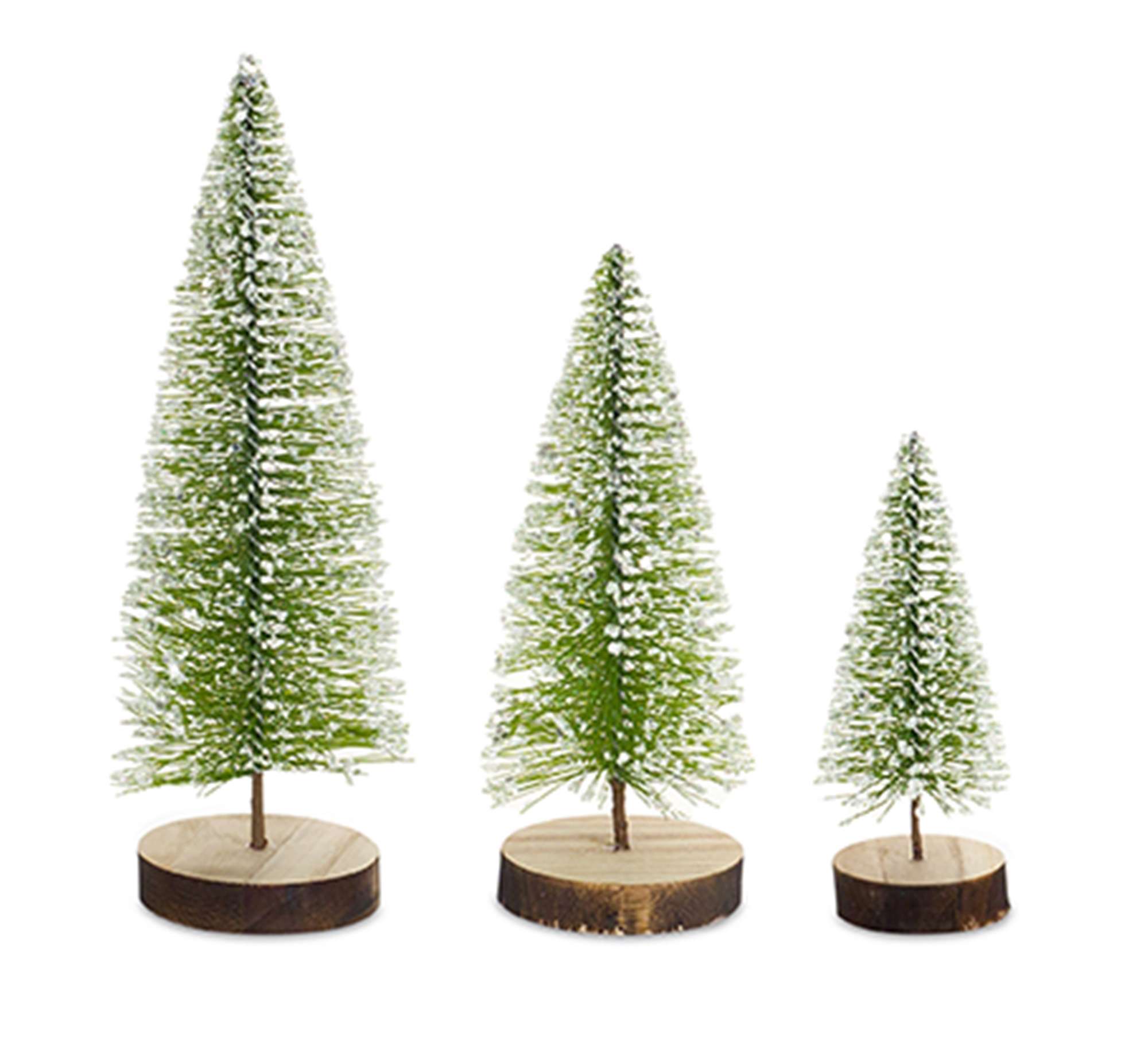 Mini Snowy Trees Set of Three