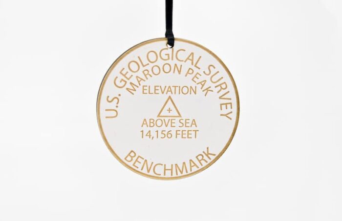 Colorado 14ers Geographical Benchmark Ornaments St Nicks Exclusive