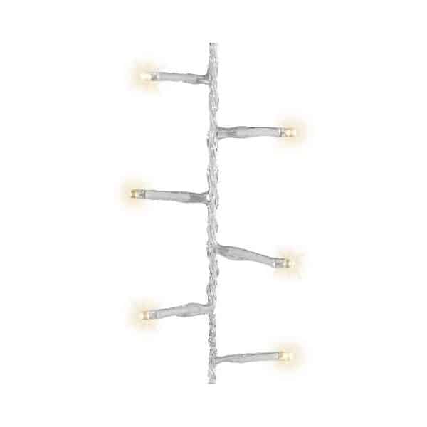 Set of 500 Warm White Compact Led Twinkle Lights with Transparent Cord