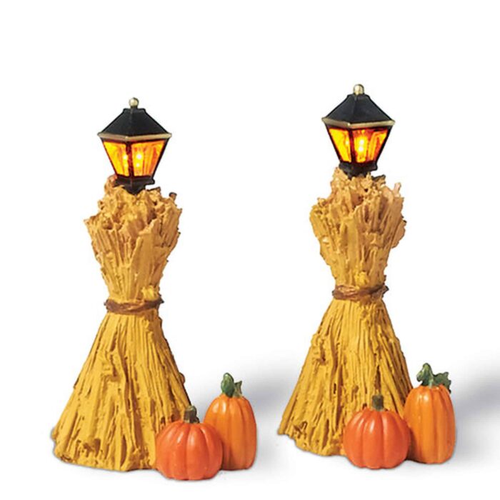 Dept 56 Snow Village Halloween Corn Stalk Lanterns