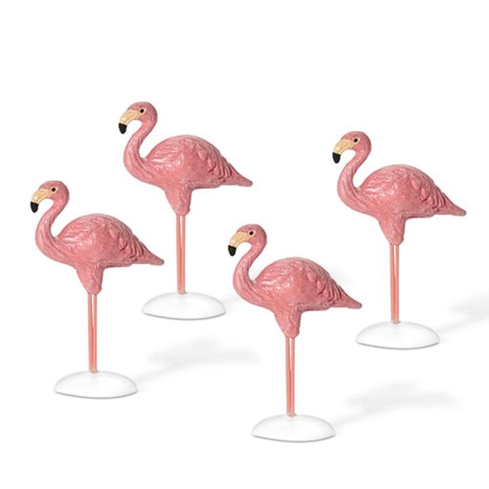 Dept 56 Village Cross Product Yard Flamingos